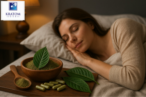 woman sleeping after taking kratom