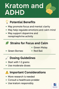 Kratom and ADHA infographic