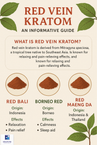 red vein kratom infographic