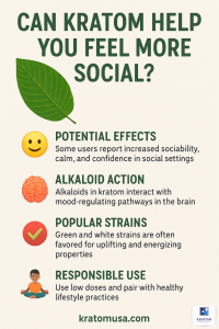 Can kratom help you feel more social