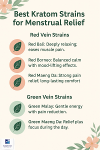 best kratom strains for menstrual relief